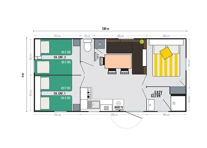 Mobil-home 6 Pers Coeur De Vendee *